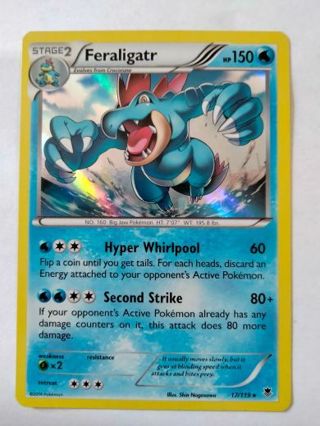 Feraligatr 17/119 rare holo nm pokemon