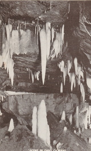 Vintage Unused Postcard: z: 1953 Ohio Caverns