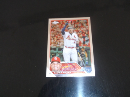 mlb  2023 Topps Chrome Yadier Molina   card  #   14   St. Louis Cardinals