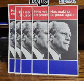 Vintage Gerald Ford Presidential Campaign Pamphlets