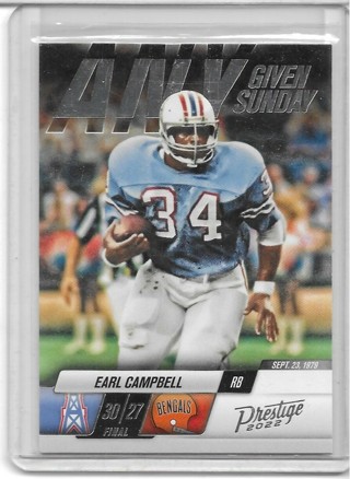 Earl Campbell 2022 Prestige Any Given Sunday #13