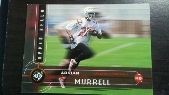 1998 UPPER DECK UPPER REALM ADRIAN MURRELL ARIZONA CARDINALS FOOTBALL CARD# UR25