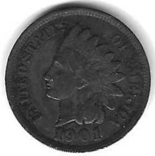 1901 Indian Head Penny U.S. One Cent Coin