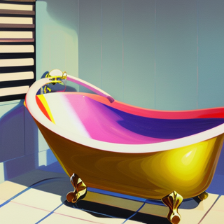 Listia Digital Collectible: Golden Antique Bath Tub