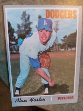 1970 TOPPS ALAN FOSTER LOS ANGELES DODGERS BASEBALL CARD# 369