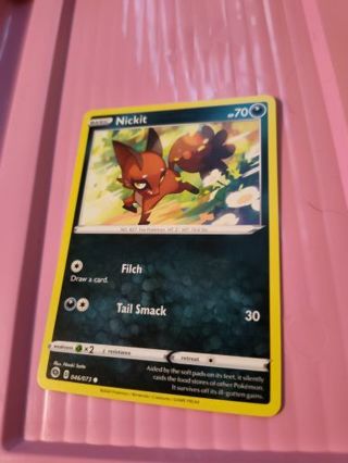 Nickit Pokemon Card