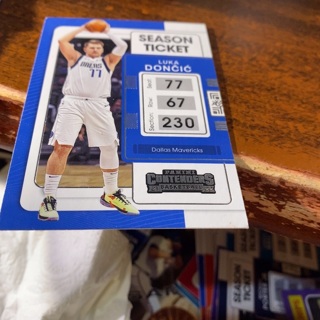 2021-22 panini contenders season ticket luka doncic basketball card 