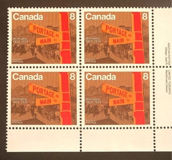 Canada MNH Vintage Stamp block 