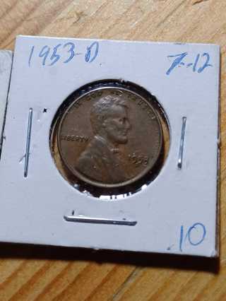 1953-D Lincoln Wheat Penny 1