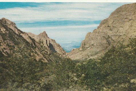 Vintage Unused Postcard: x: The Window, Chicos Mountains, Big Bend National Park, TX