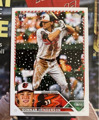 2023 Topps Holiday Gunnar Henderson ROY Rookie Card #H4 RC Orioles