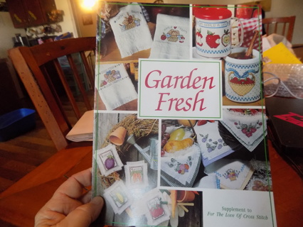 Garden fresh Cross stitch leaflet to for the Love of Cross Stitch Vintage