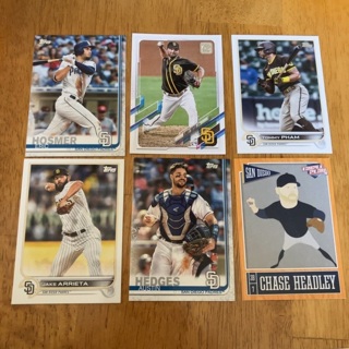 (13) San Diego Padres Baseball Cards Lot