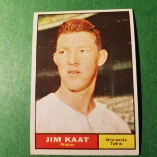  1961 - TOPPS EXMT - NRMT BASEBALL - CARD NO. 63 - JIM KAAT - TWINS