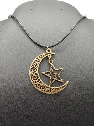 New Moon Double Star Necklace