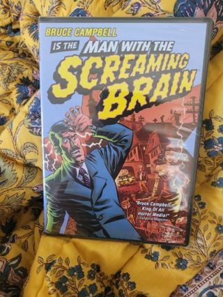 Bruce Campbell is the Man with the Screaming Brain dvd like new plus 2 mystery dvds!