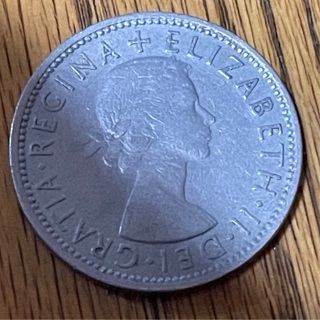 1965 United Kingdom Two Shillings VF Queen Elizabeth 