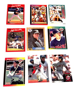 Twins-18 Card Lot-Hrbek,Larkin,Reardon,Blyleven,Harper