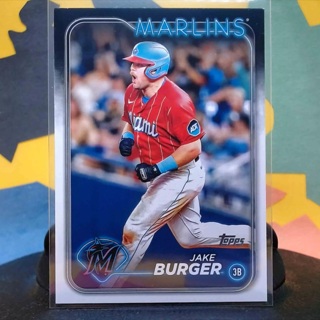 Jake Burger Baseball Base Card #125 Miami Marlins 2024 Topps Series 1