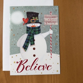 Believe Christmas Card 