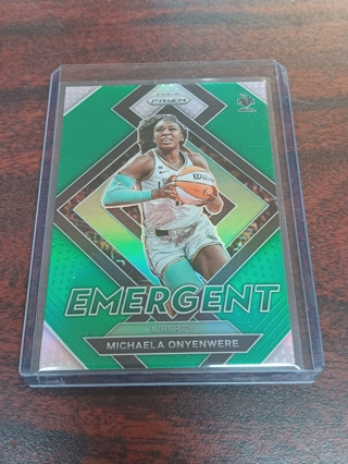 Michaela Onyenwere *Emergent Green Prizm 2022 WNBA Prizm #6