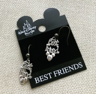 3pc Mickey Disney Earrings + Magic Castle Kingdom 18" Necklace Jewelry Charms Pendant