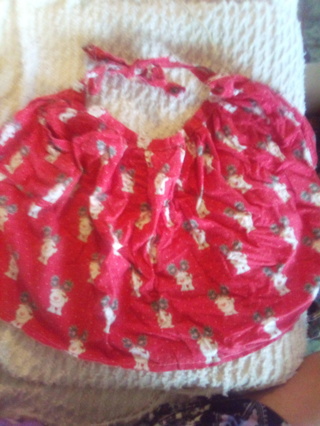 2 Vintage Christmas aprons 