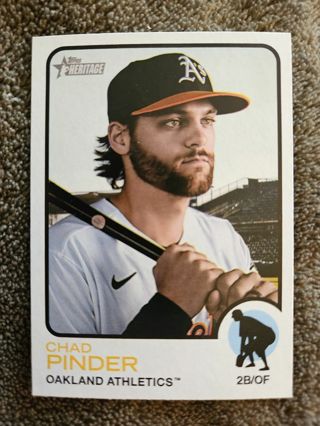 2022 Topps Heritage Short Print Chad Pinder