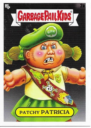 Brand New 2024 Topps Garbage Pail Kids Patchy Patricia Sticker From the Kids At Play Set 