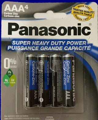 Panasonic Super Heavy Duty AAA Battery