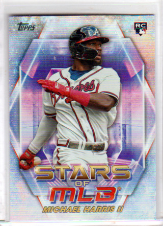 Michael Harris II, 2023 Topps Stars of MLB ROOKIE Card #SMLB-35, Atlanta Braves, (L6)