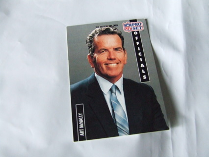 1991 Art McNally NFL Official Pro Set Card #352 Hall of Famer