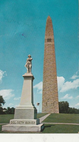 Vintage Used Postcard: (n): Bennington Battle Monument, Bennington, VT