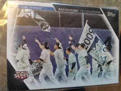 2017 TOPPS-2009 WORLD SERIES-NEW YORK YANKEES TOO MUCH FOR PHILADELPHIA PHILLIES BASEBALL CARD#PC-24