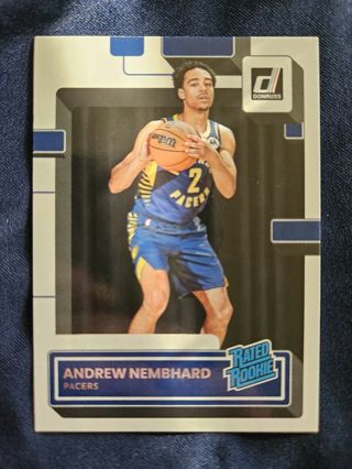 2022-23 Donruss Rated Rookie Andrew Nembhard