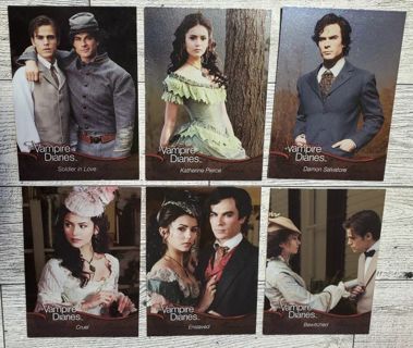 6 Vampire Diaries 2011 Cards