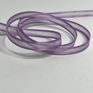 Purple Organdy & Satin 5/16” Wide Ribbon