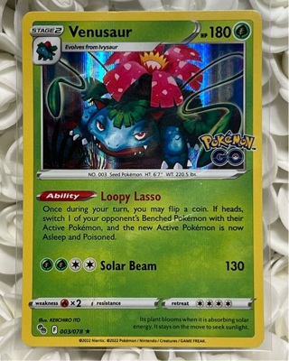 Pokemon TCG Venusaur 003/078 Holo Pokemon Go