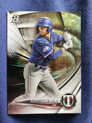 2022 Bowman Platinum Top Prospects Ice Pattern Foilboard Aaron Zavala