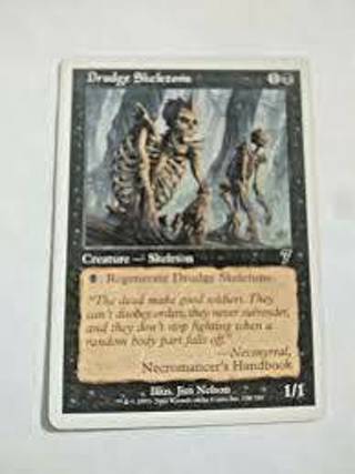 2001 Magic the Gathering Drudge Skeletons - 7th Edition MTG