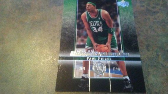 2003/2004 UPPER DECK ROOKIE EXCLUSIVES PAUL PIERCE BOSTON CELTICS BASKETBALL CARD# 41