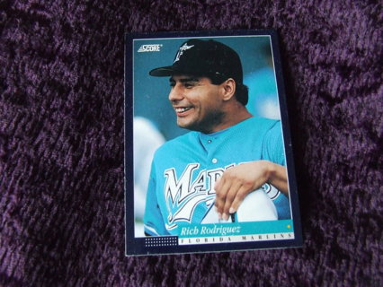 1994 Rich Rodriguez Florida Marlins Score Card #295