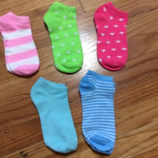 Brand New 5 Pairs of Women’s Sneaker Socks. ##Multi color## 