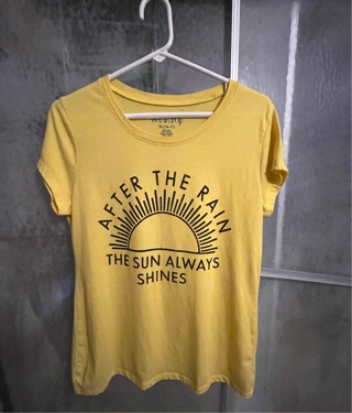 Yellow T Shirt with Print 