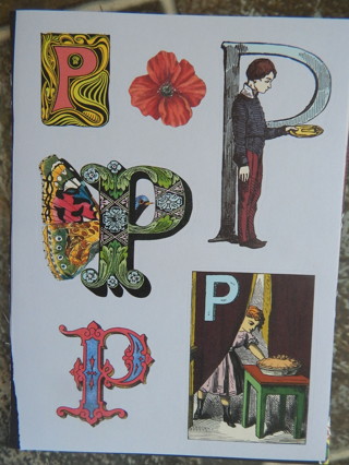 New sheet of amazing colorful stickers of the LETTER  "P"