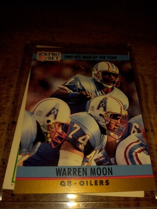 Two card lot football , veteran quarterback,Warren Moon