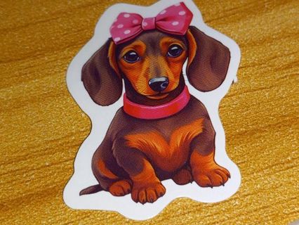 Dog Cute one new small vinyl lab top sticker no refunds regular mail high quality!