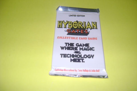 Hyborian Gates trading cards pack