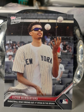 Victor Wenbanyama ROOKIE Topps Now Yankee Stadium #472