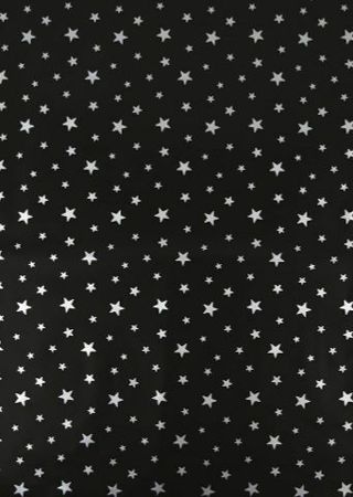 ➡️⭕(1) BLACK W.SHINY SILVER STARS POLY MAILER 16x22"⭕ XXL